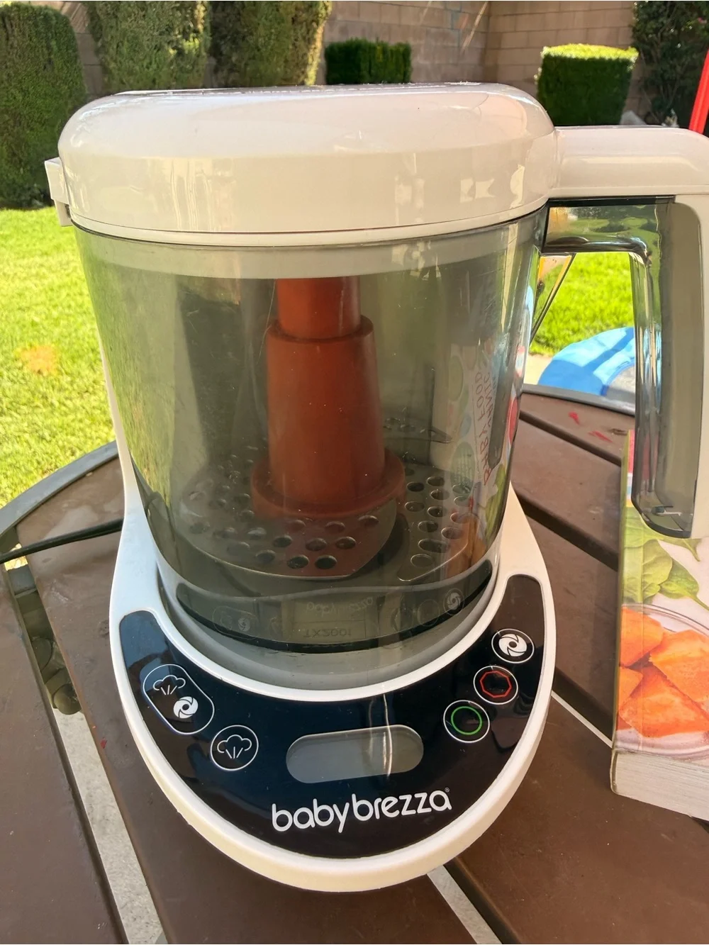 Baby Brezza One Step Food Maker - Baby Food Maker with Organic Baby Food Book